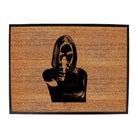 Girl Shooting Blond Gangster - Funny Novelty Doormat