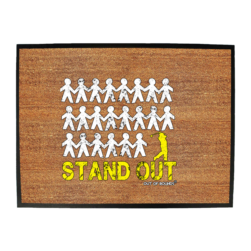 Oob Stand Out Golfer - Funny Novelty Doormat