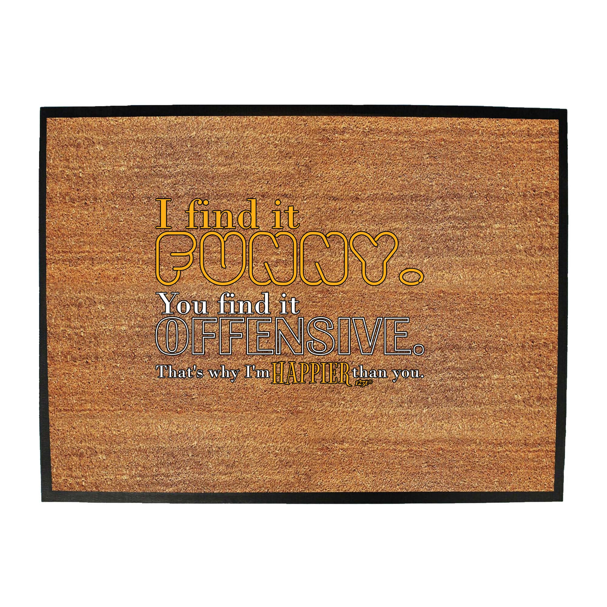 Find It Funny You Find It Offensive - Funny Novelty Doormat