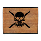 Skull Drumsticks Drums Music - Funny Novelty Doormat
