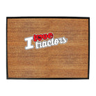 Love Tractors Stencil - Funny Novelty Doormat