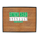 Oob Swing Hard In Case You Hit It - Funny Novelty Doormat