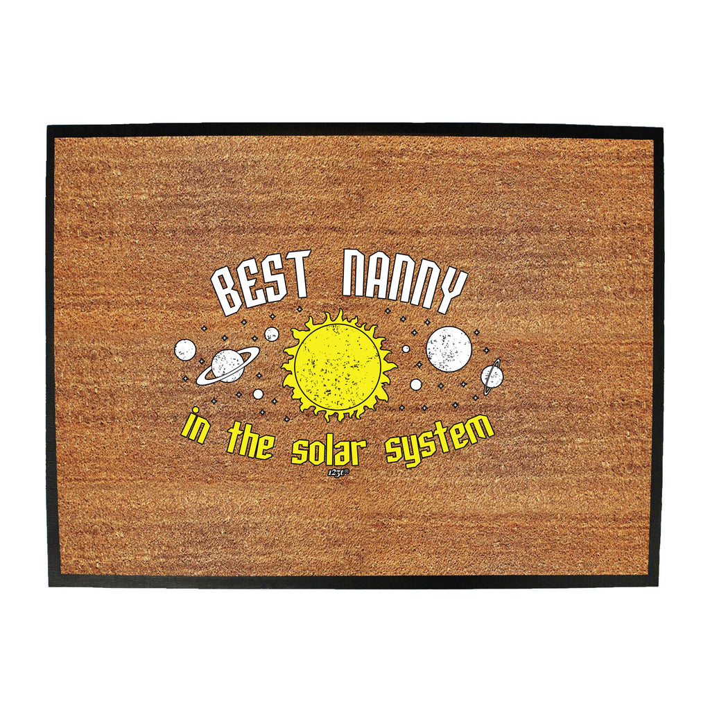 Best Nanny Solar System - Funny Novelty Doormat