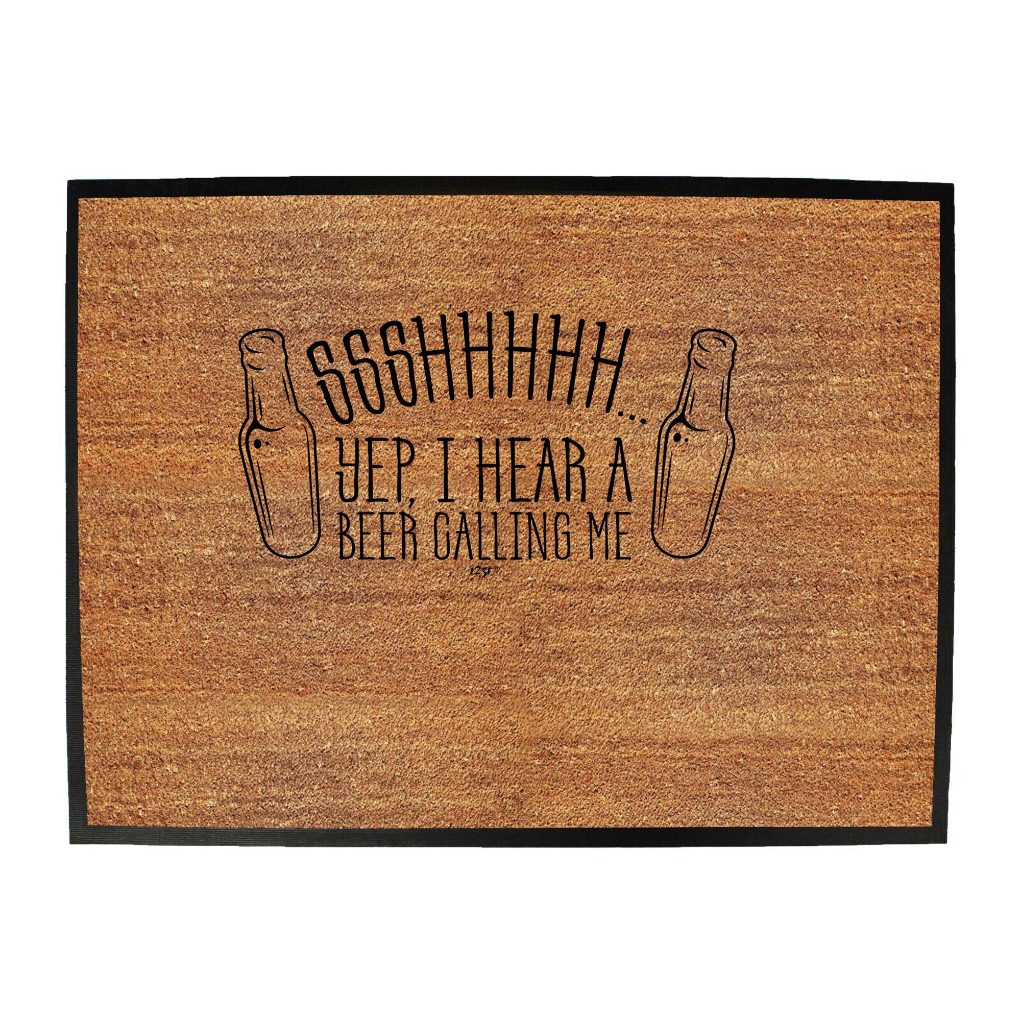 Shh Hear A Bear - Funny Novelty Doormat