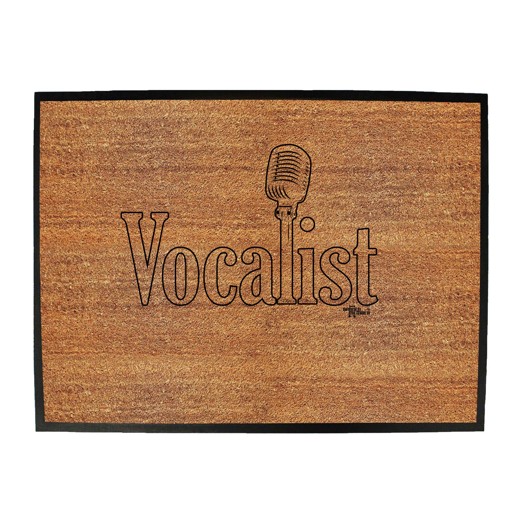 Vocalist Music Singer - Funny Novelty Doormat