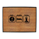 Pb Eat Sleep Yoga - Funny Novelty Doormat
