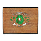 Rltw I May Look Like Im Listening Cycling - Funny Novelty Doormat