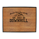 Rltw Mountain Bikers Never Get Old Downhill - Funny Novelty Doormat