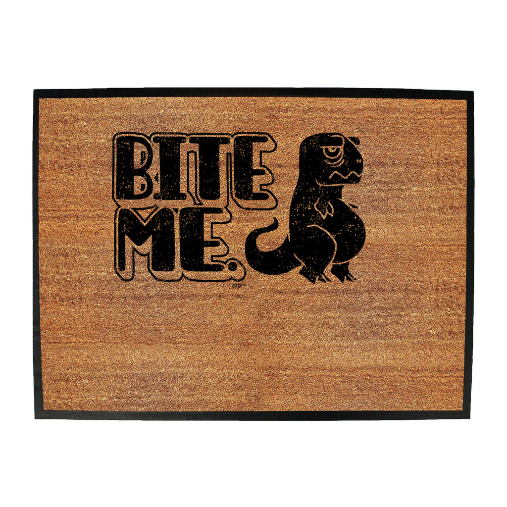 Bite Me Dinosaur - Funny Novelty Doormat