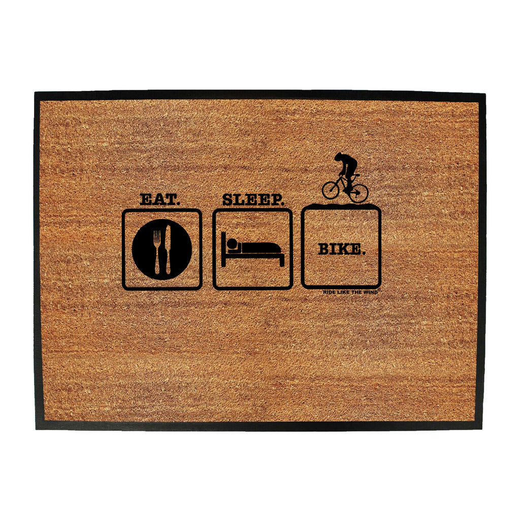 Rltw Eat Sleep Bike - Funny Novelty Doormat