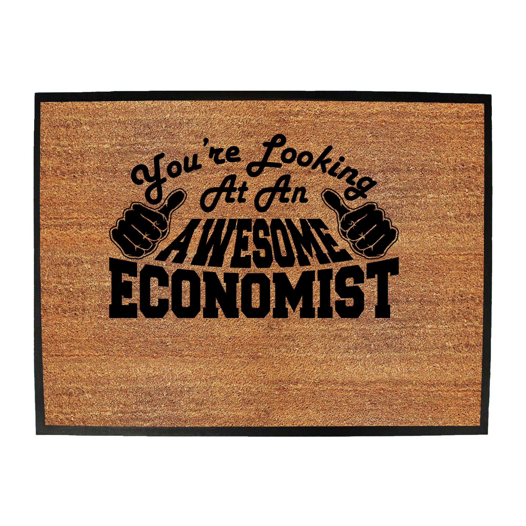 Youre Looking At An Awesome Economist - Funny Novelty Doormat