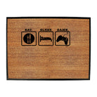 Eat Sleep Game - Funny Novelty Doormat