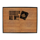 Poker Will Not Overplay Ace King - Funny Novelty Doormat
