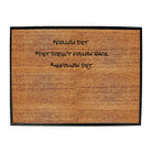 Follow Diet Doesnt Follow Back - Funny Novelty Doormat