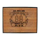 June Gemin Birthday All Men Are Created Equal - Funny Novelty Doormat