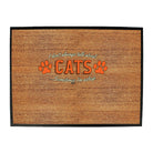 Dont Always Talk About Cats - Funny Novelty Doormat