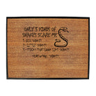 Three Kinds Of Snakes Scare Me - Funny Novelty Doormat