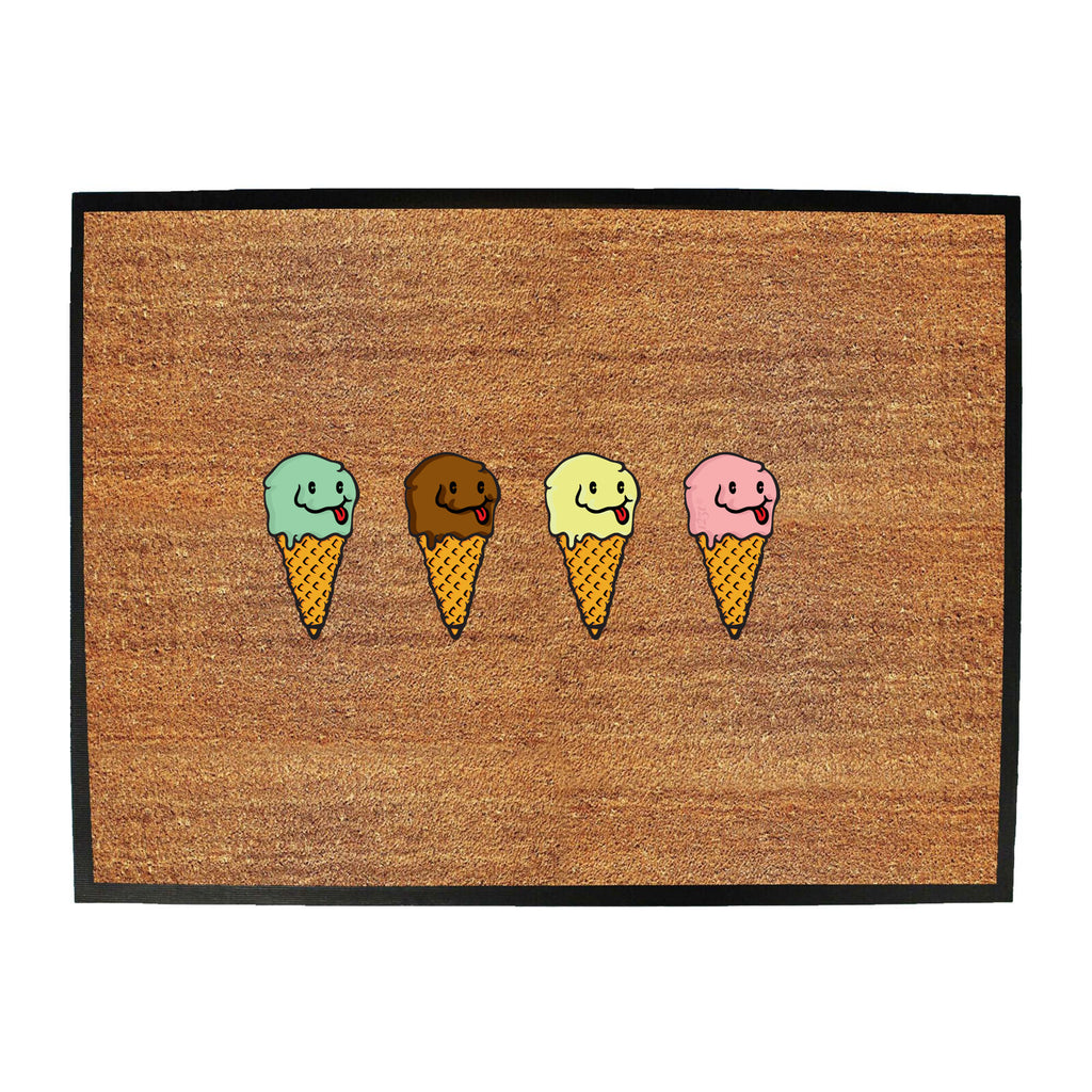 Ice Cream 4 Flavours - Funny Novelty Doormat