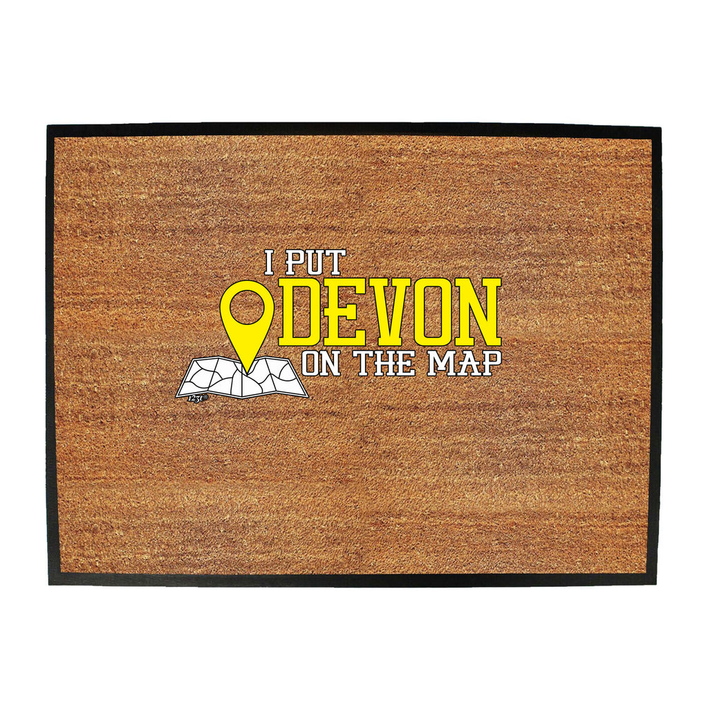 Put On The Map Devon - Funny Novelty Doormat