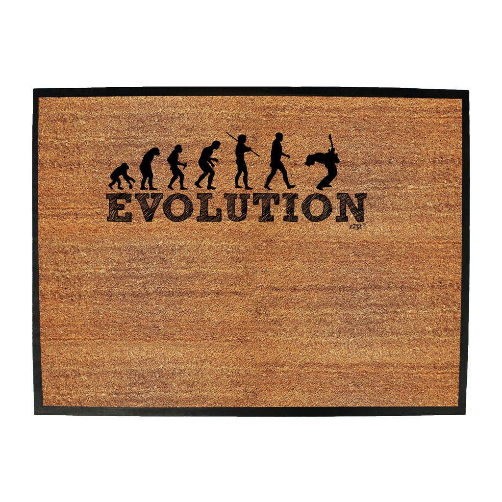 Evolution Guitar - Funny Novelty Doormat