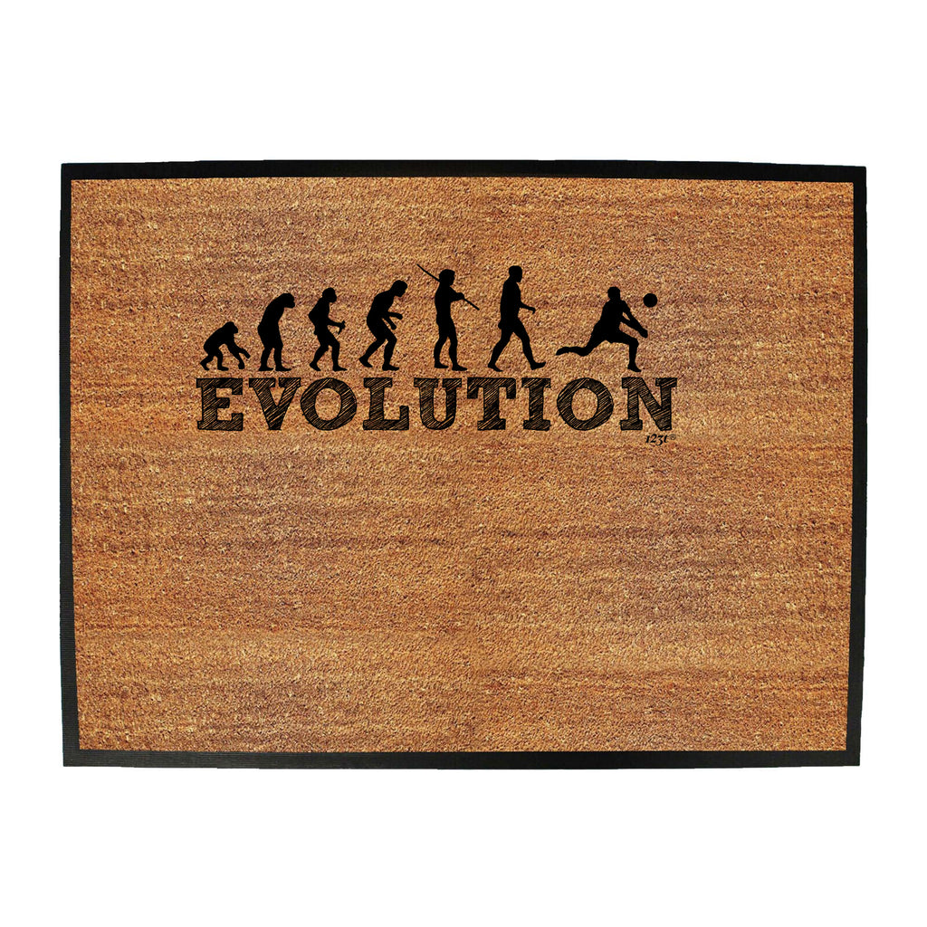 Evolution Volleyball - Funny Novelty Doormat