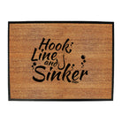 Dw Hook Line And Sinker - Funny Novelty Doormat