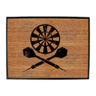 Darts Crossbones - Funny Novelty Doormat