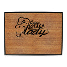 Crazy Horse Lady Pony - Funny Novelty Doormat