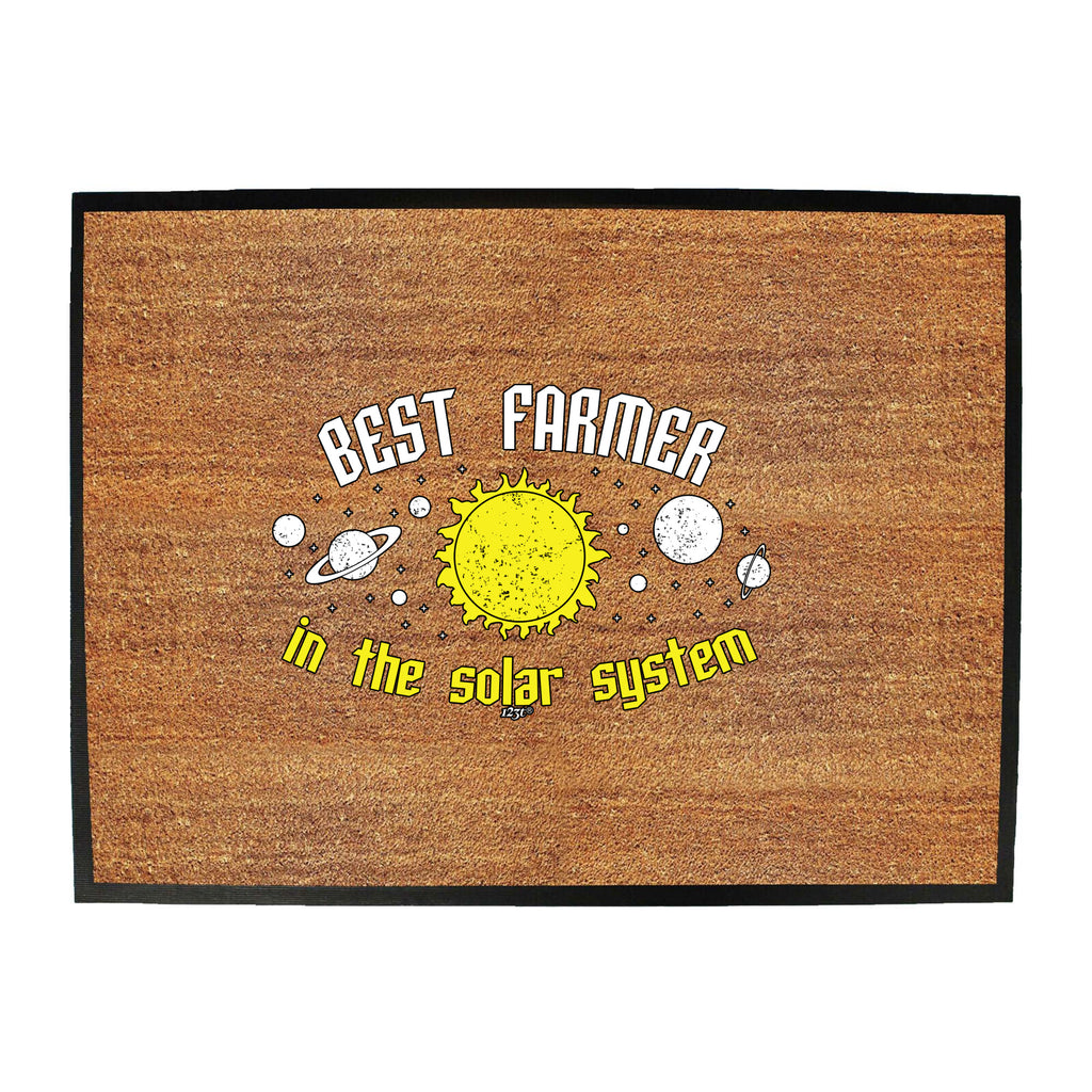 Best Farmer Solar System - Funny Novelty Doormat