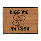 Kiss Me Im Irish - Funny Novelty Doormat