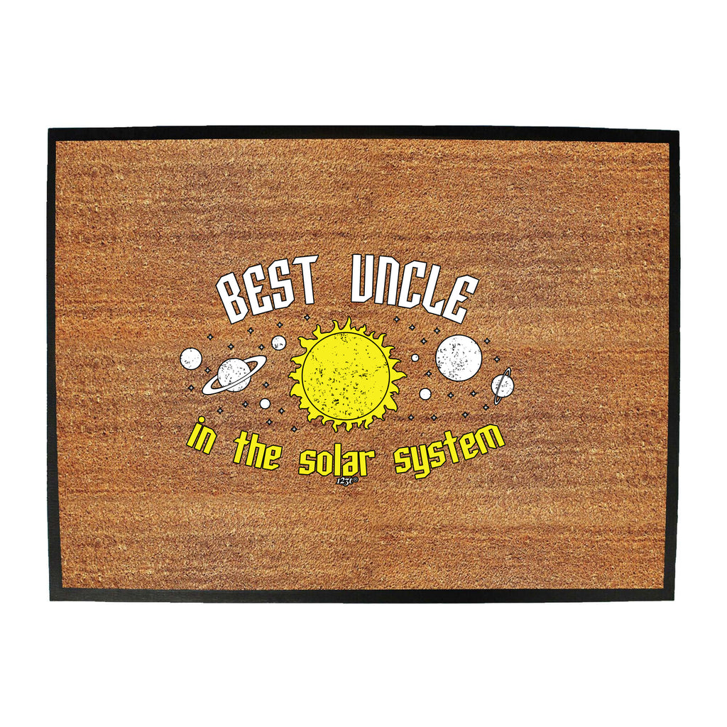 Best Uncle Solar System - Funny Novelty Doormat