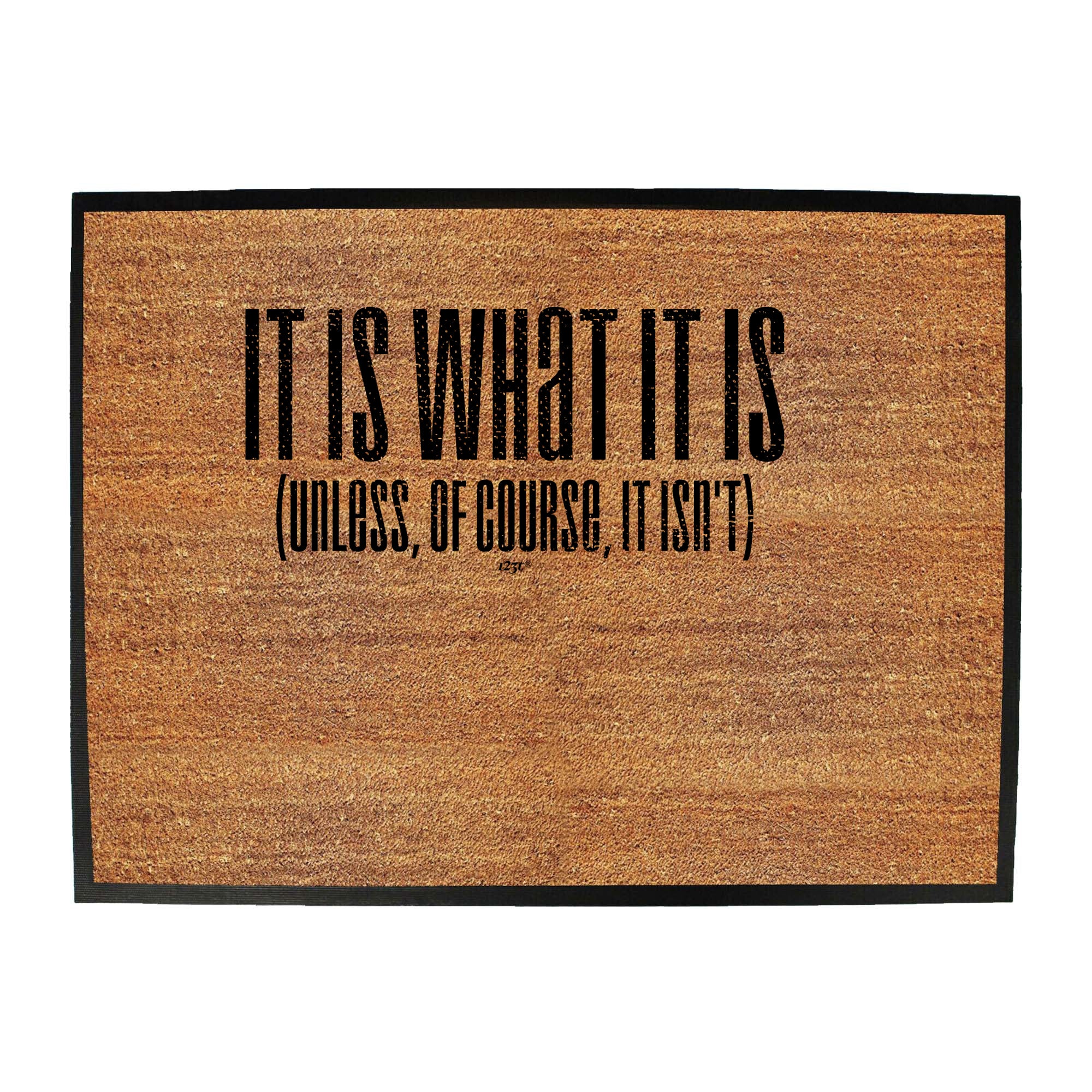 It Is What It Is Unless Of Course It Isnt - Funny Novelty Doormat