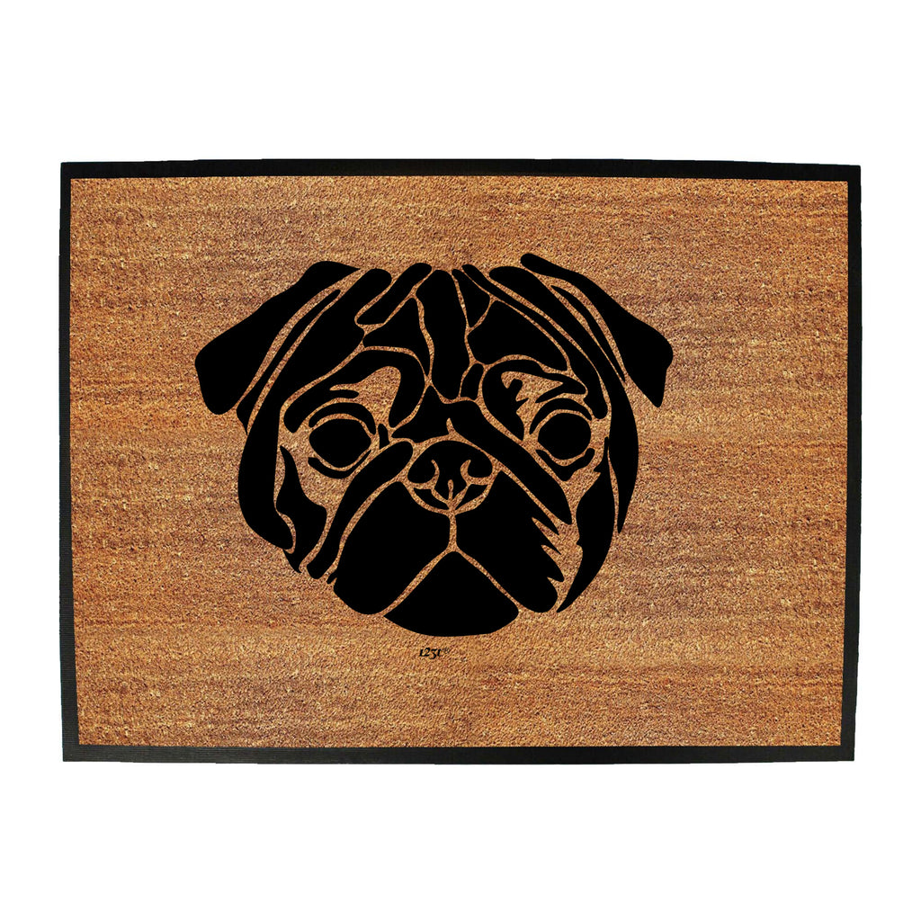 Pug Head Dog - Funny Novelty Doormat