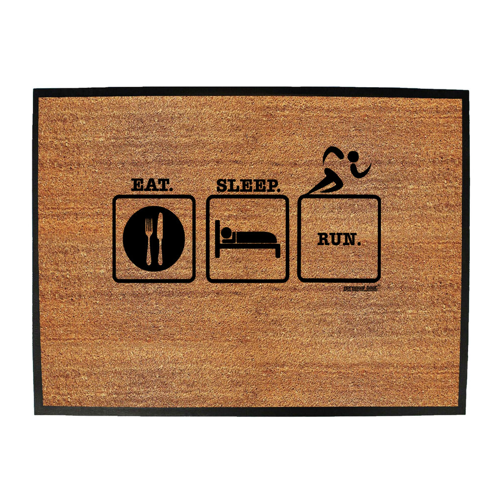 Pb Eat Sleep Run - Funny Novelty Doormat