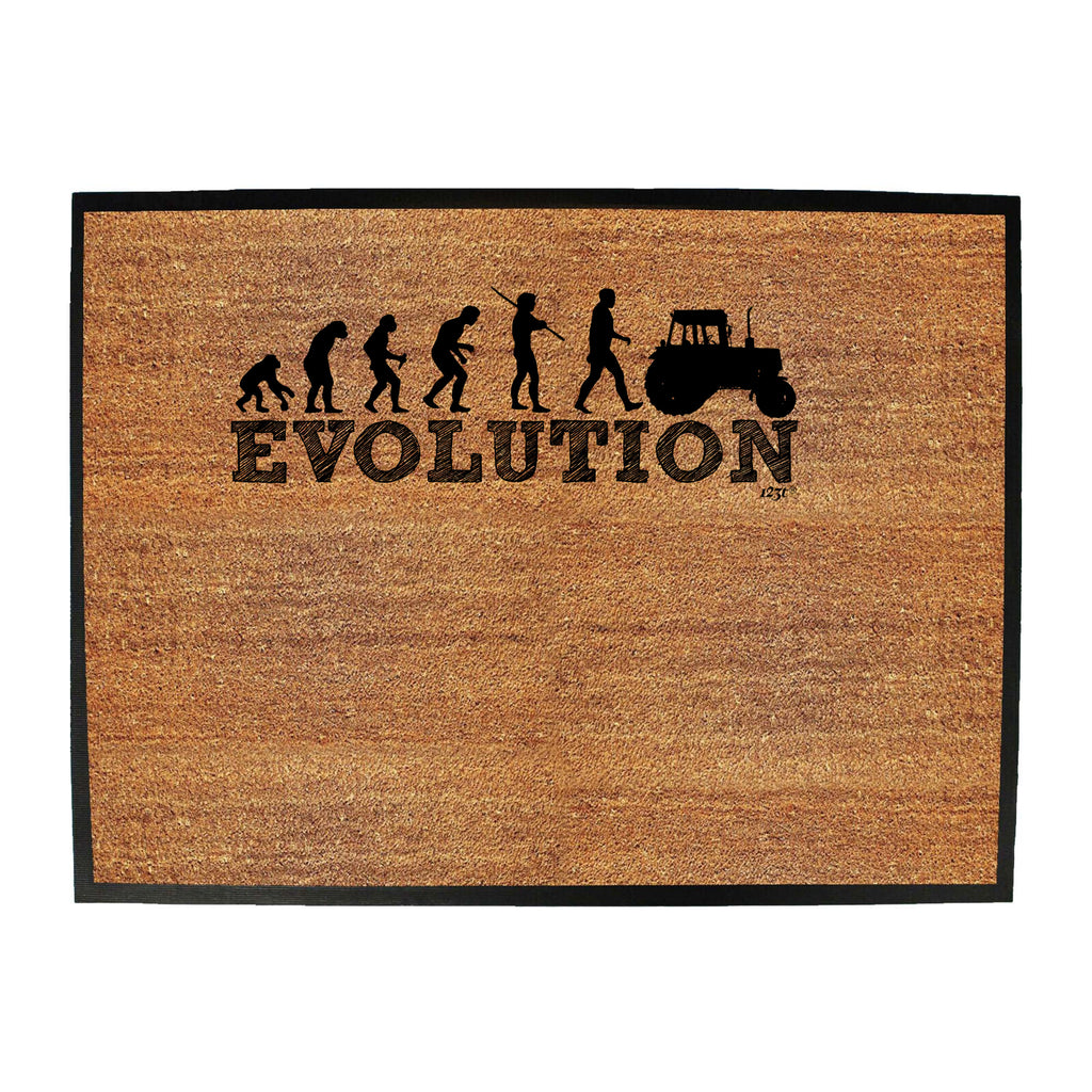 Evolution Tractor - Funny Novelty Doormat