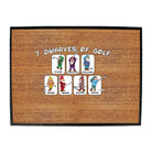Oob 7 Dwarves Of Golf - Funny Novelty Doormat