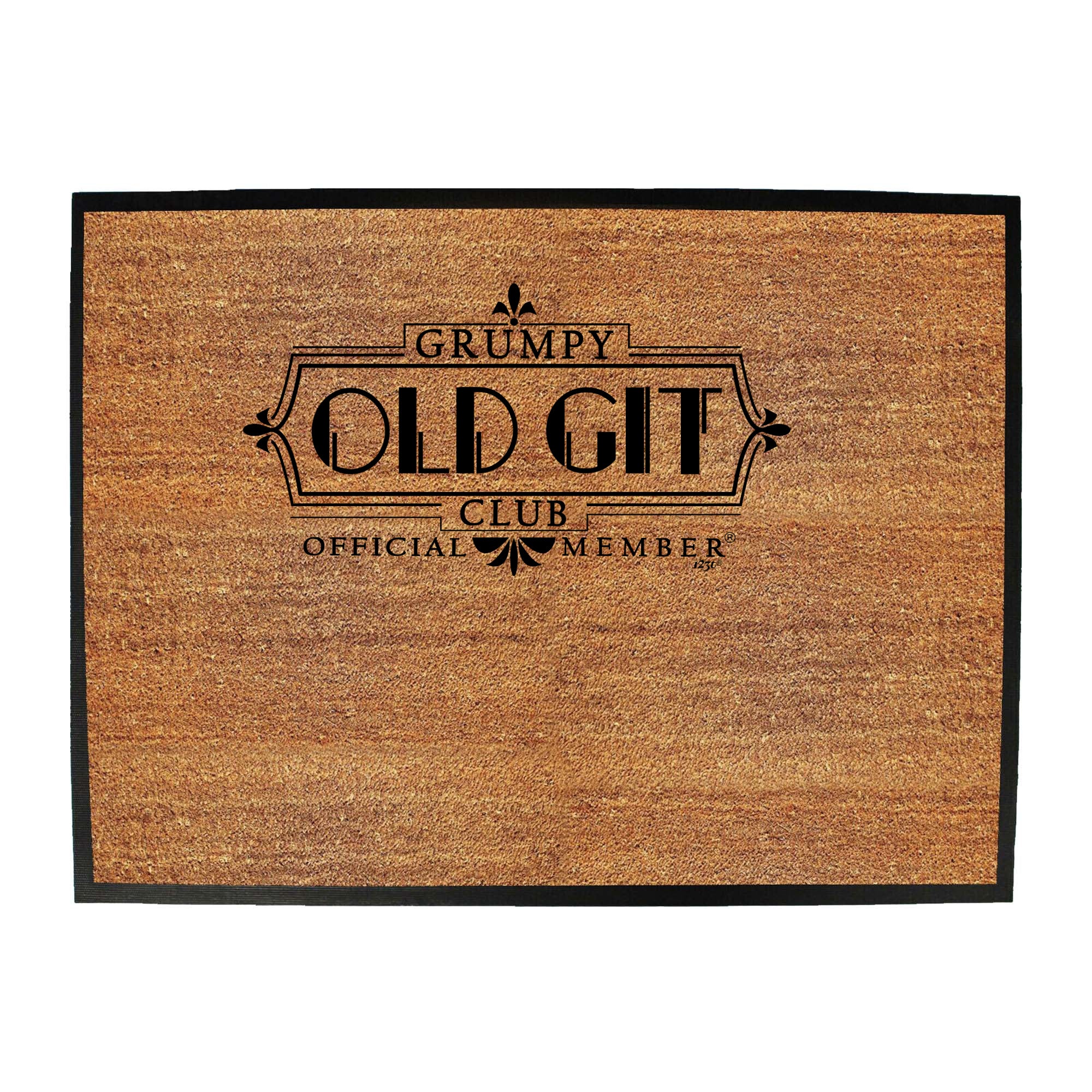 Grumpy Old Git Club New - Funny Novelty Doormat