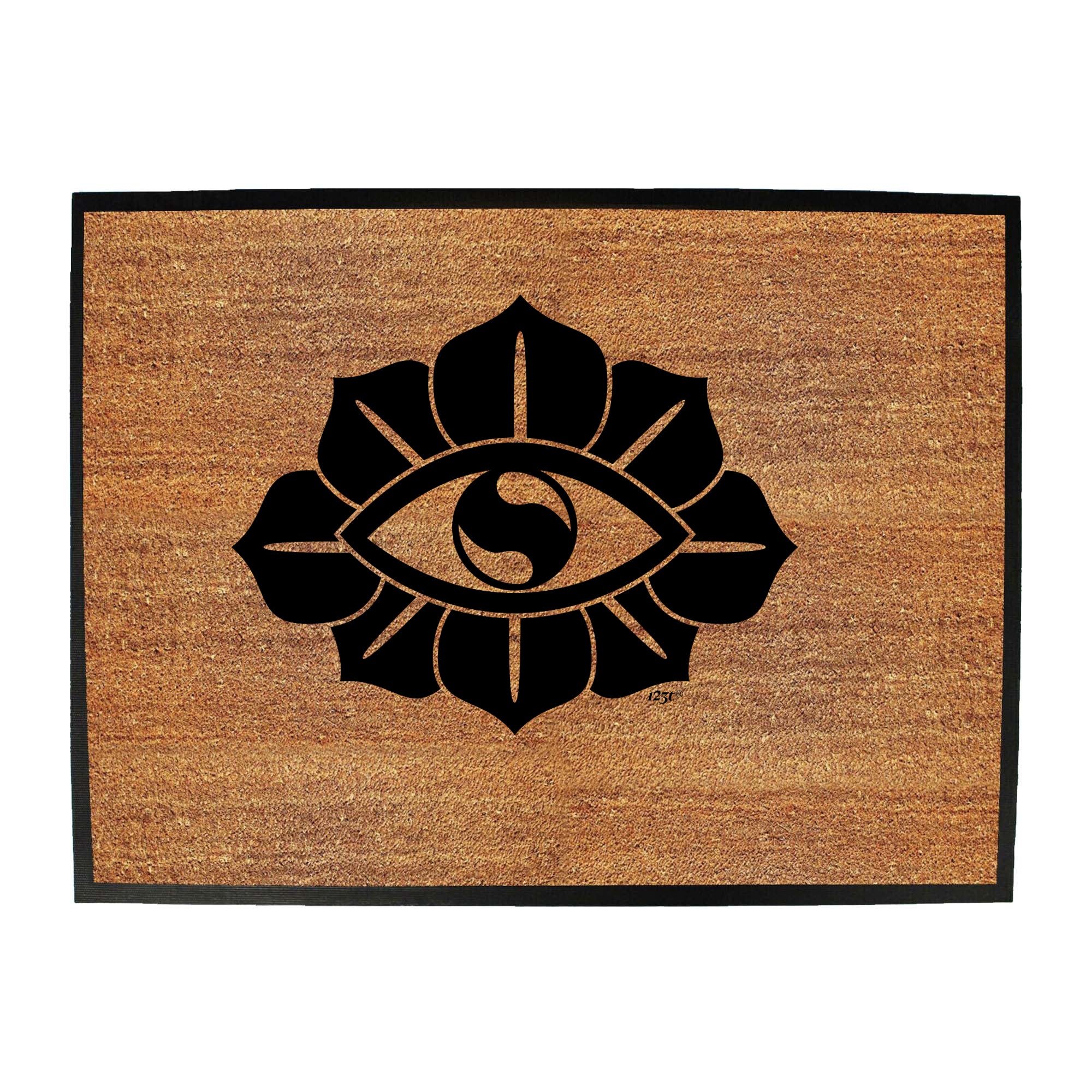 Festival Flower Eye White - Funny Novelty Doormat