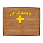 Lifeguard Yellow - Funny Novelty Doormat