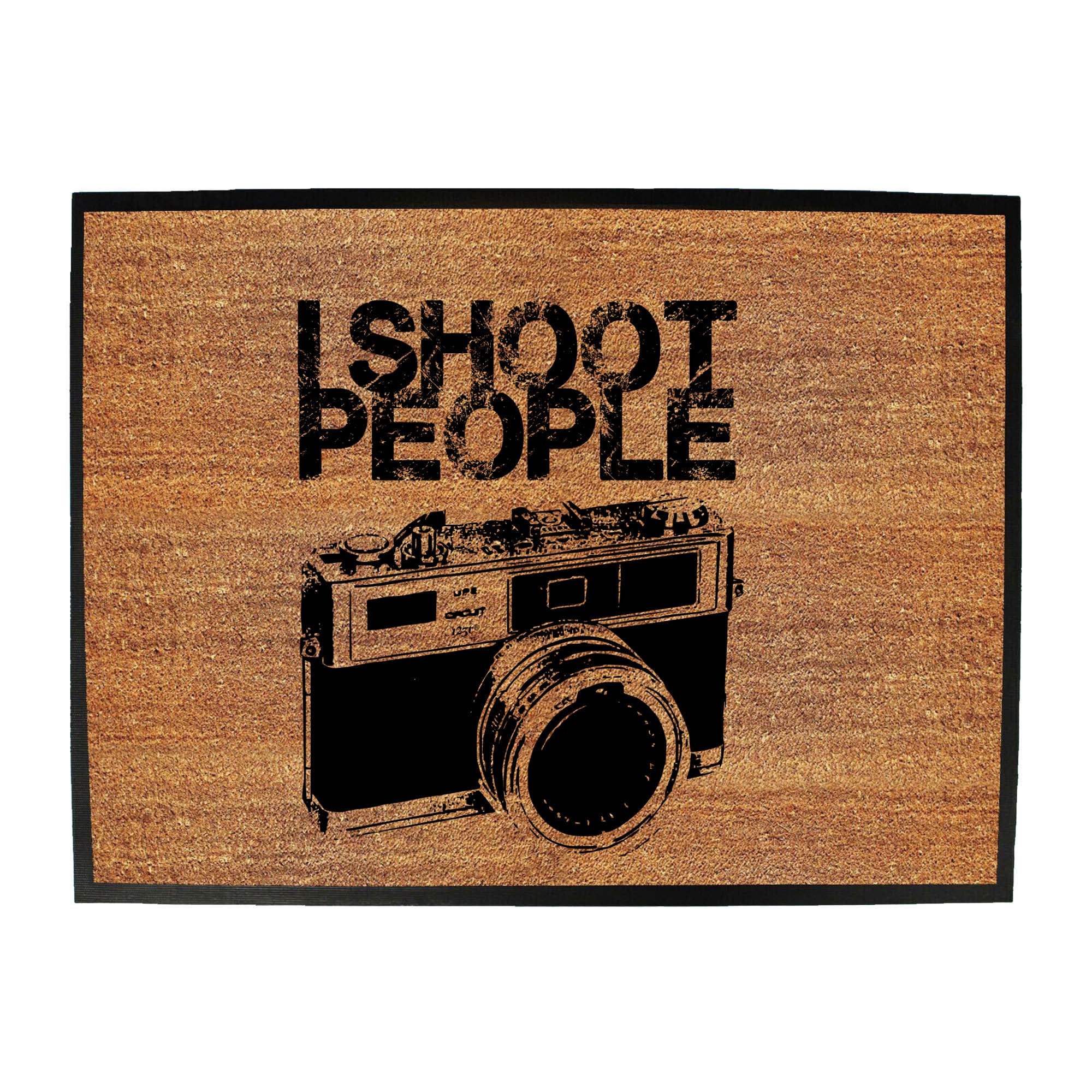 Shoot People White - Funny Novelty Doormat