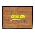 Your Surname V1 Lifetime Member - Funny Novelty Doormat