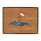 Ow Diving Flag Waves - Funny Novelty Doormat