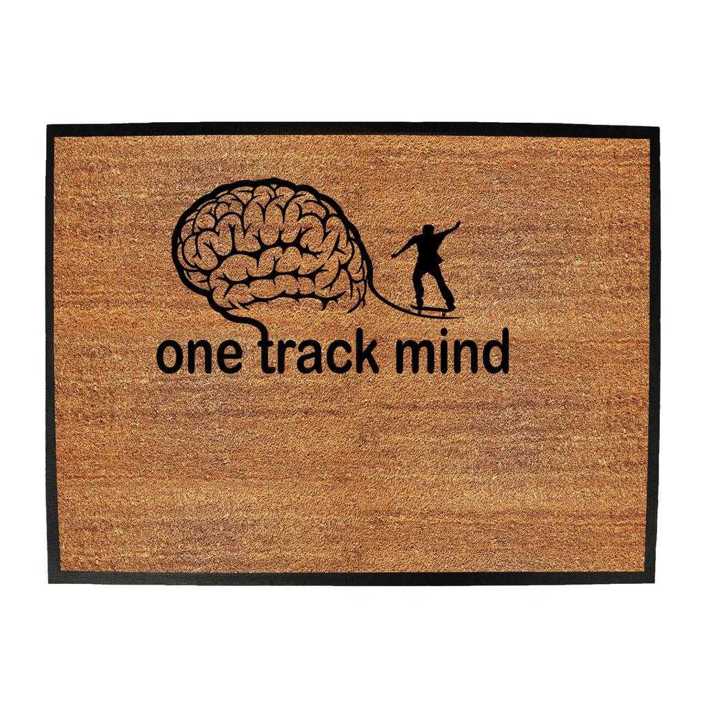 One Track Mind Skate - Funny Novelty Doormat
