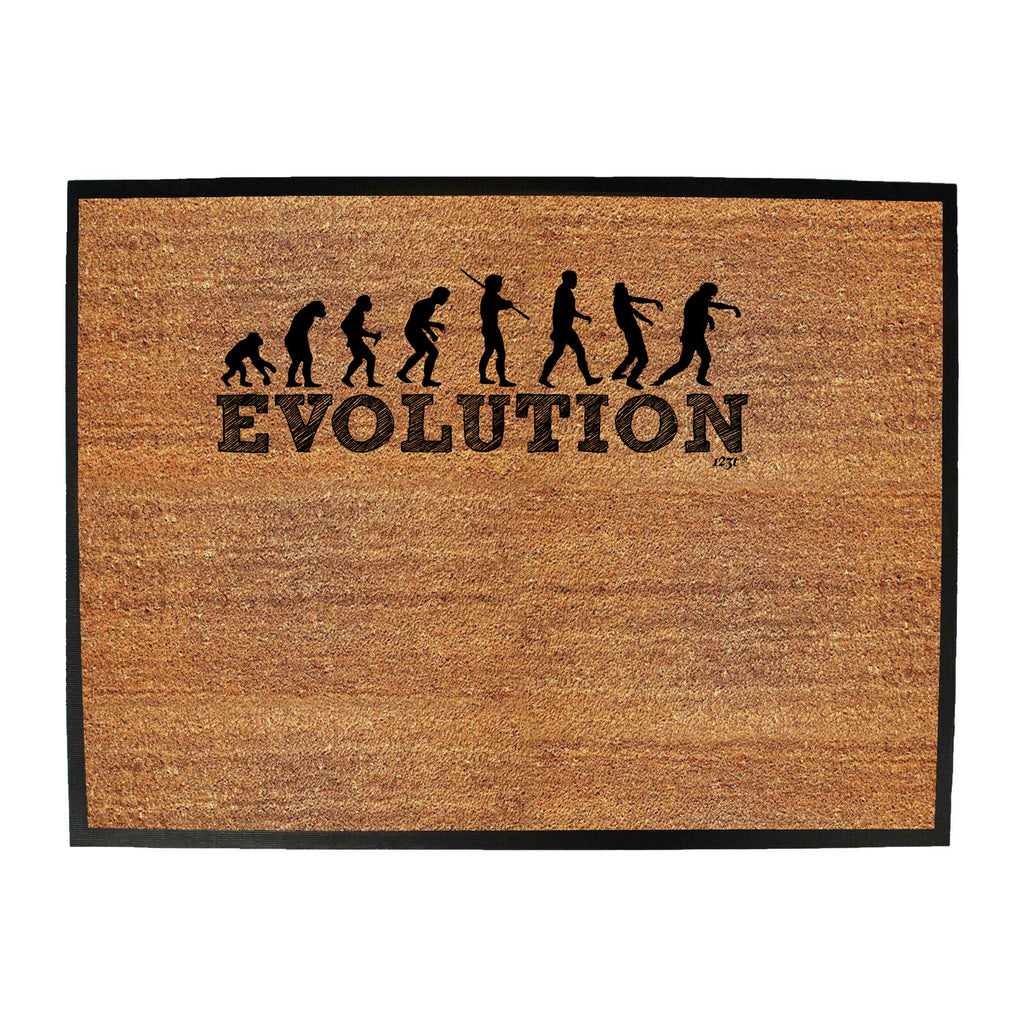 Evolution Zombies - Funny Novelty Doormat