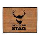 Im With The Stag Solid - Funny Novelty Doormat