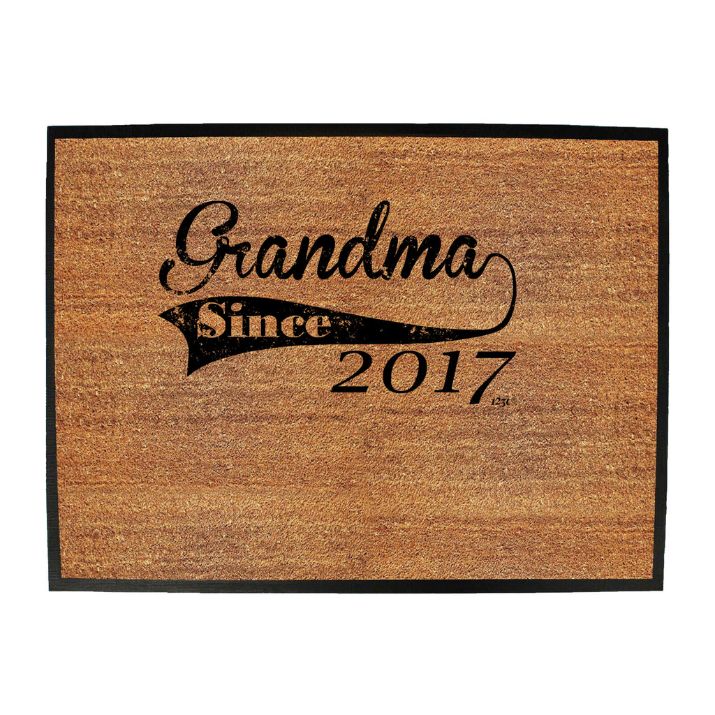 Grandma Since 2017 - Funny Novelty Doormat
