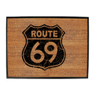 Route 69 Sign - Funny Novelty Doormat