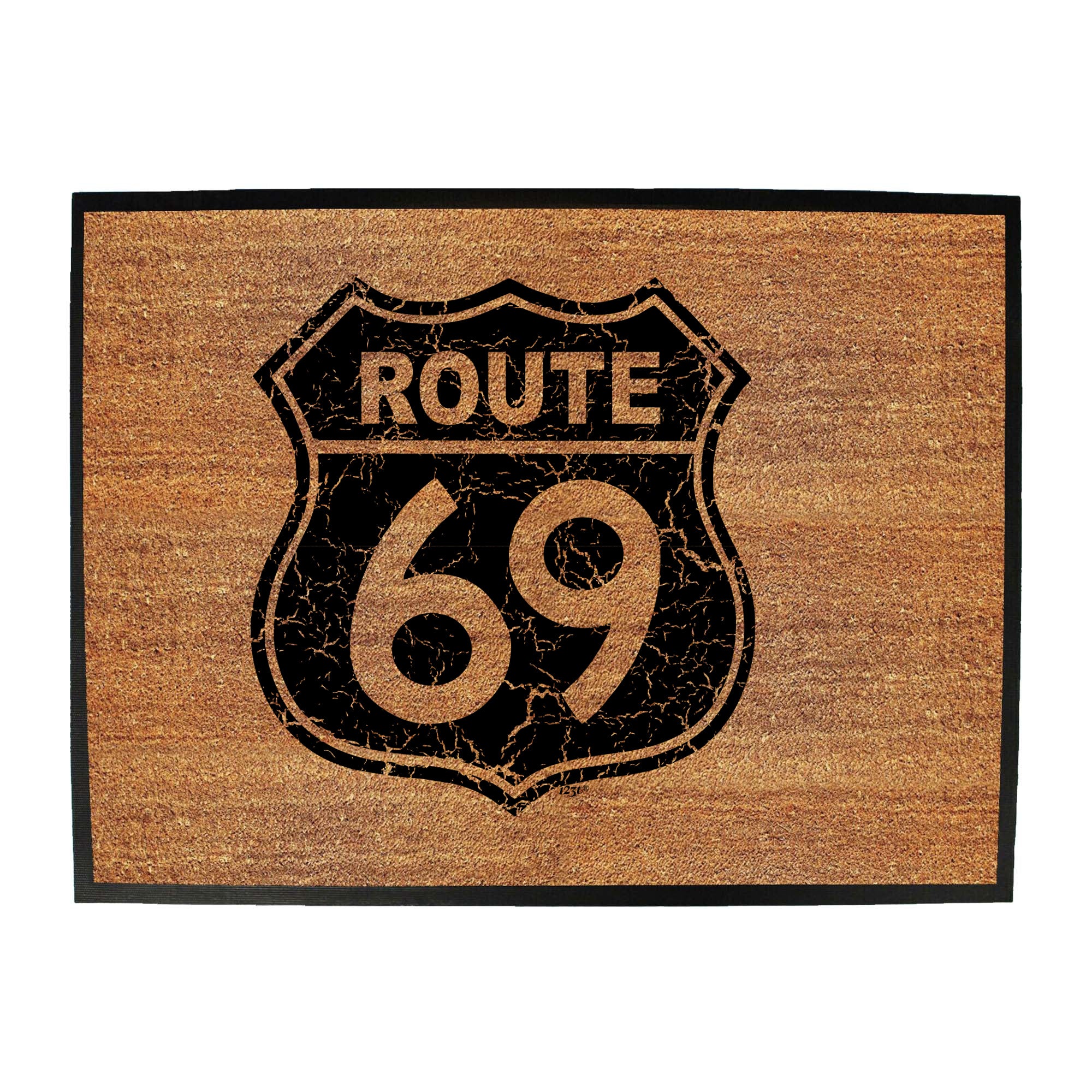 Route 69 Sign - Funny Novelty Doormat