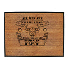 May Taurus Birthday All Men Are Created Equal - Funny Novelty Doormat