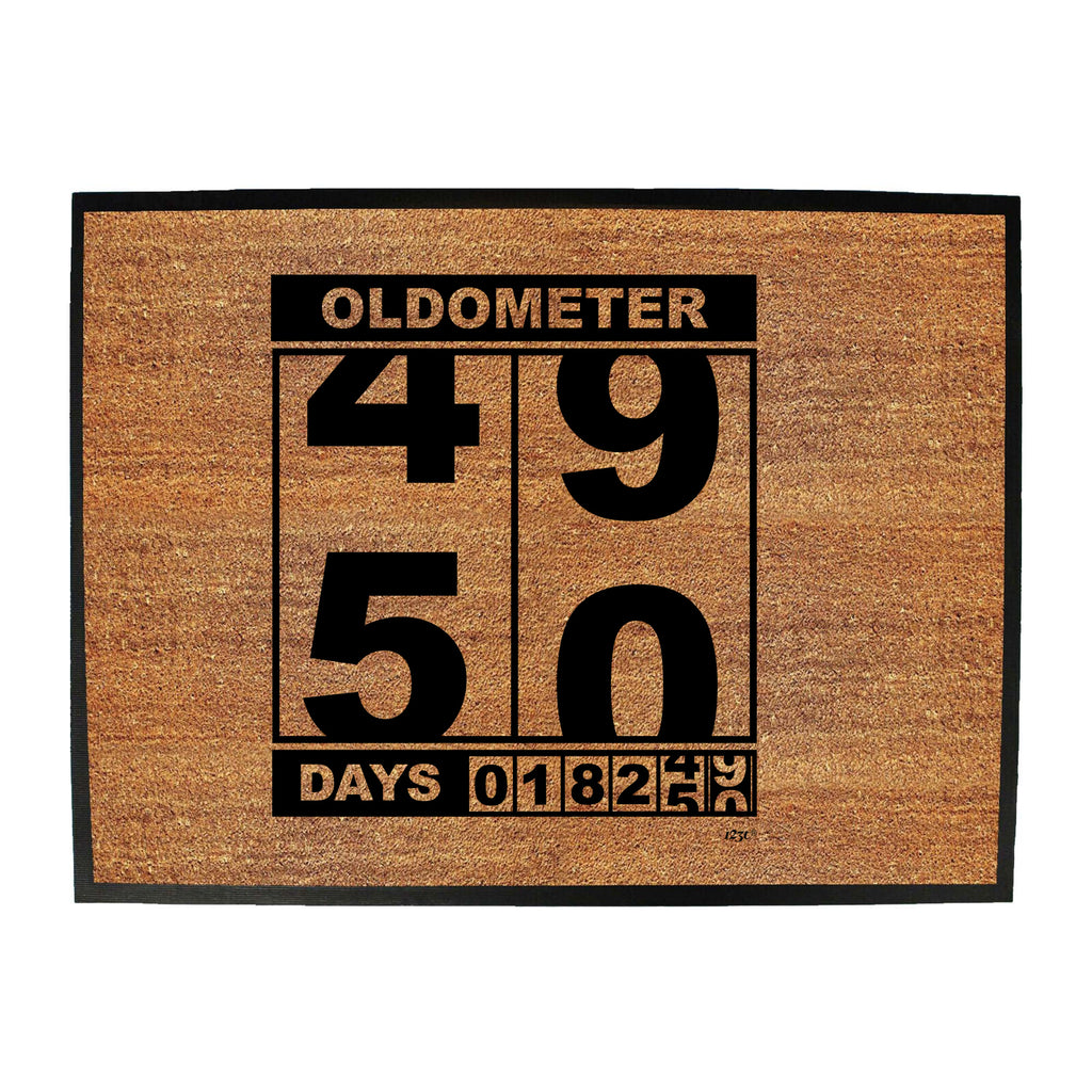 Oldometer 49 50 Days - Funny Novelty Doormat
